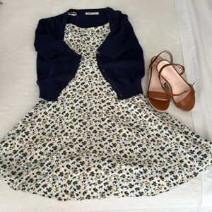 Old Navy White Floral Cami Dress